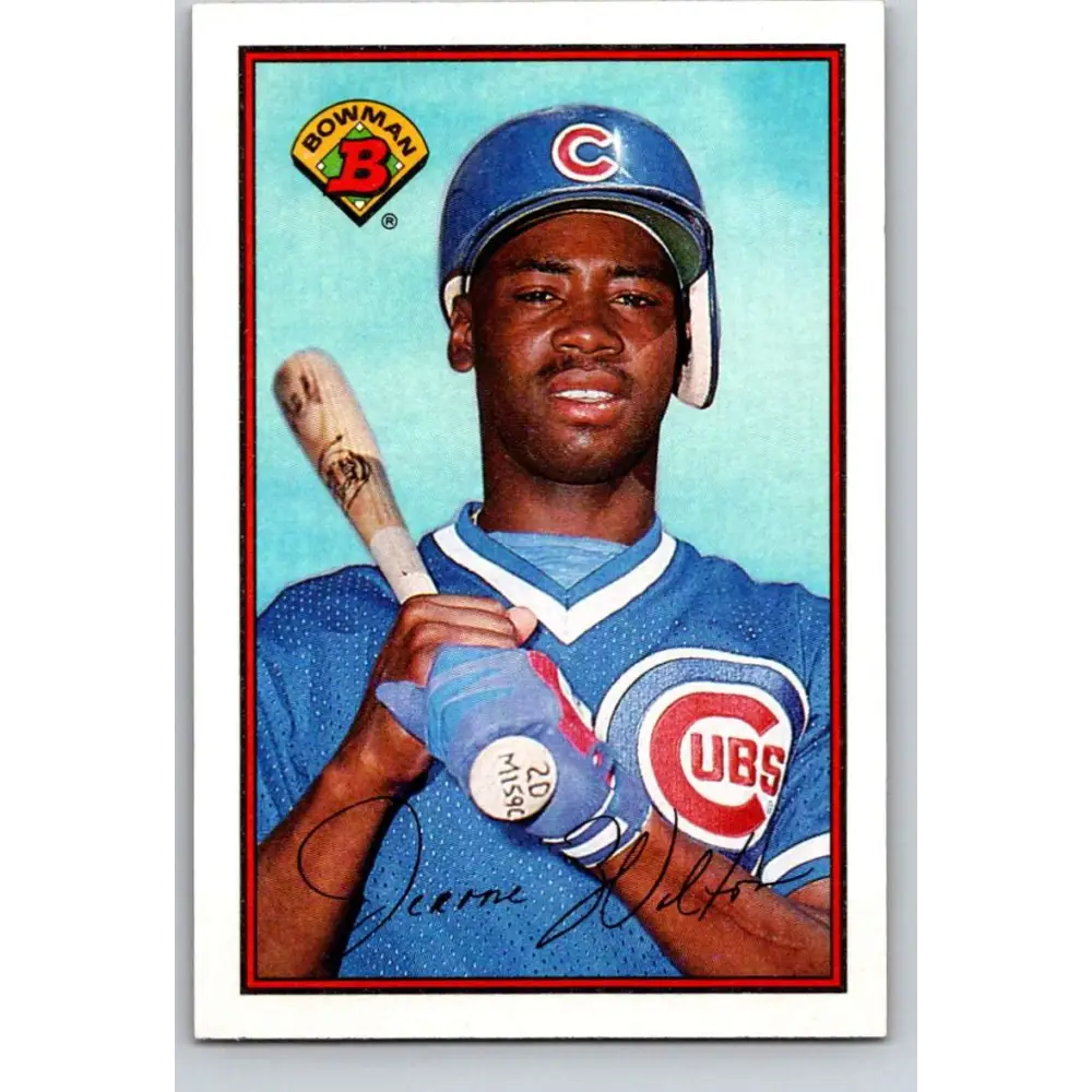 1989 Bowman #295 Jerome Walton NM-MT RC Rookie Chicago Cubs Baseball Card Image 1
