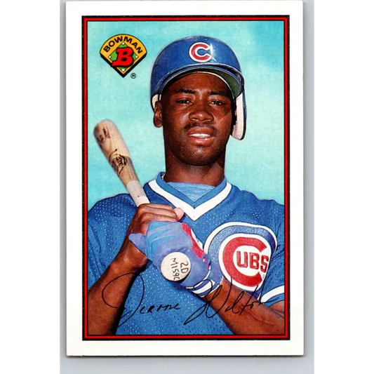 1989 Bowman #295 Jerome Walton NM-MT RC Rookie Chicago Cubs Baseball Card Image 1