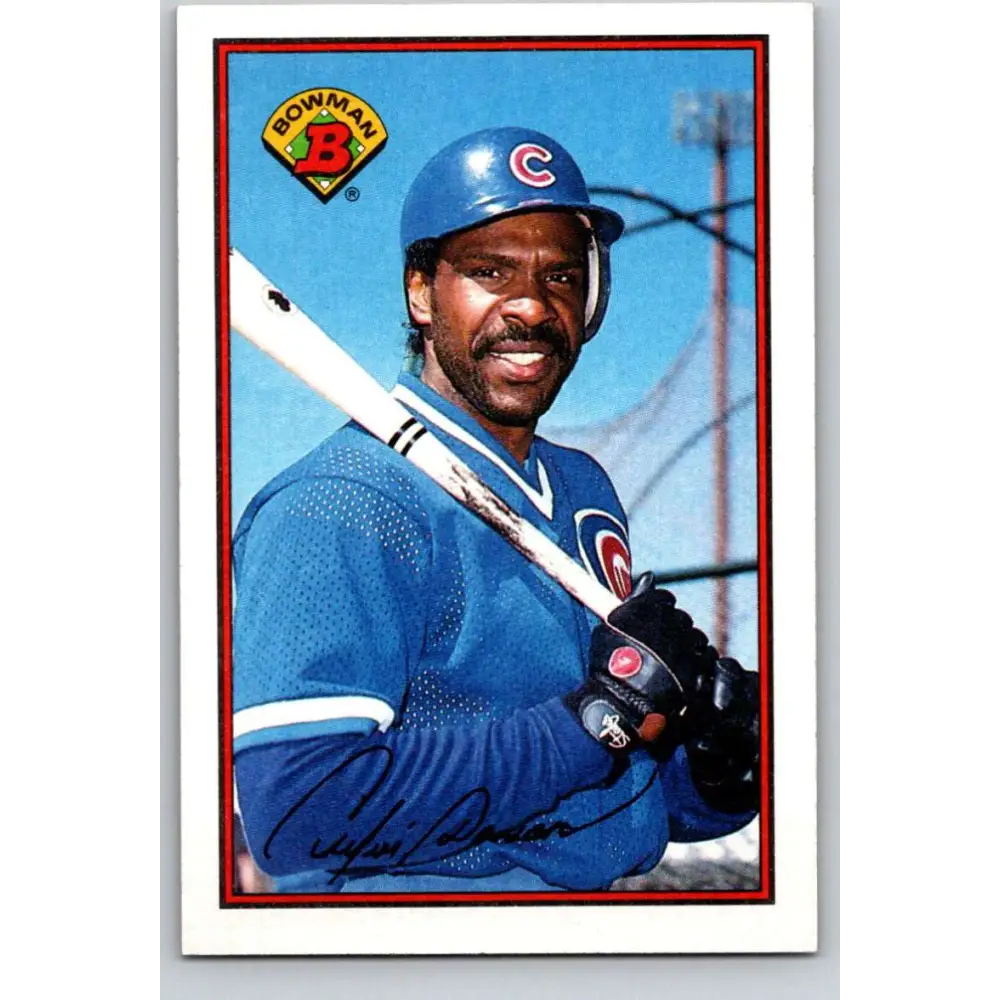 1989 Bowman #298 Andre Dawson NM-MT Chicago Cubs Baseball Card Image 1