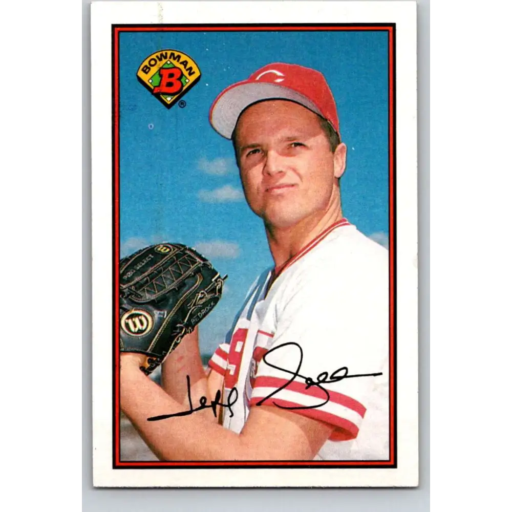 1989 Bowman #299 Jeff Sellers NM-MT Cincinnati Reds Baseball Card Image 1