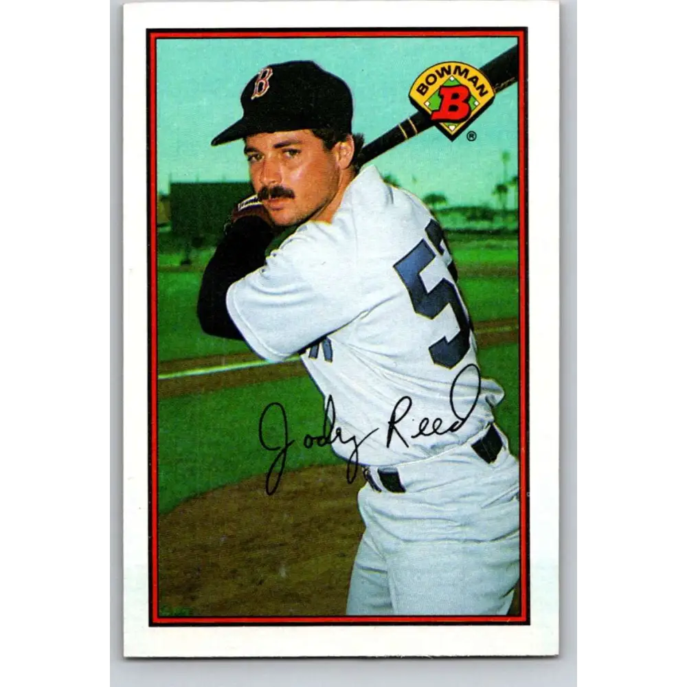 1989 Bowman #30 Jody Reed NM-MT Boston Red Sox Baseball Card Image 1
