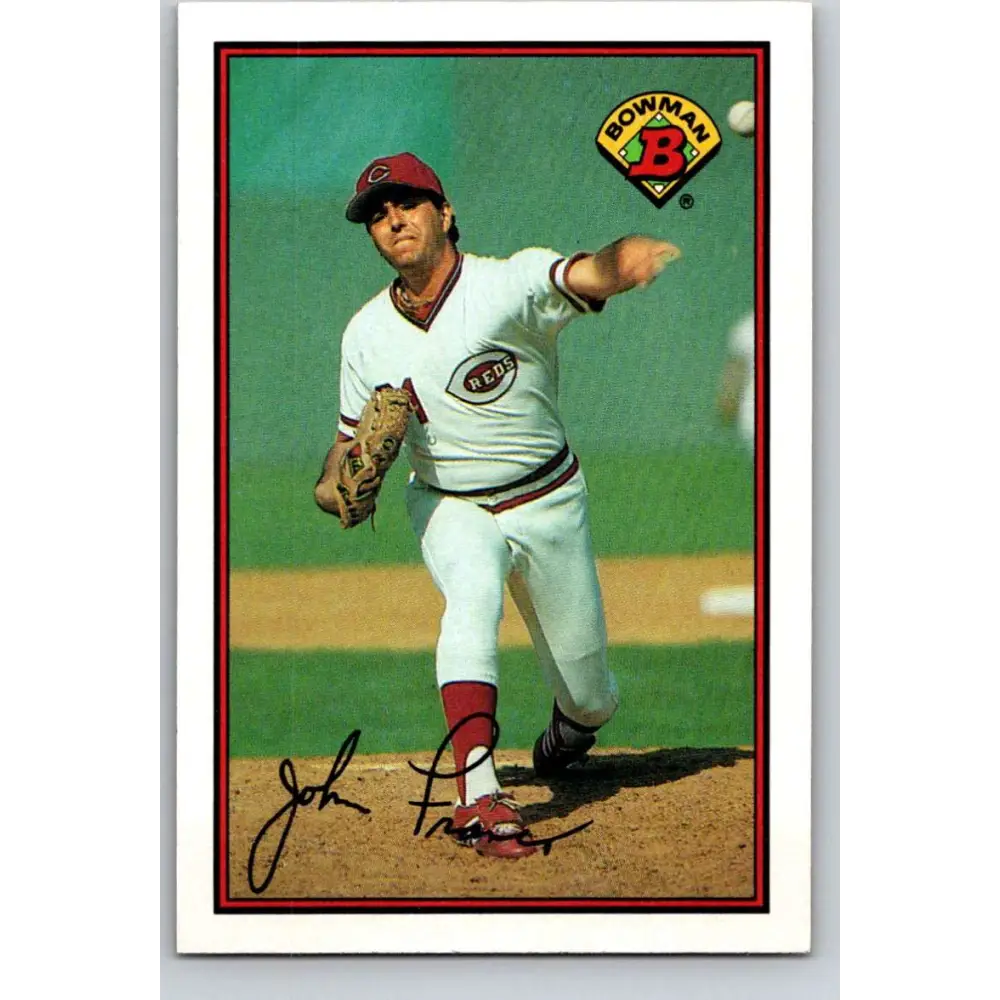 1989 Bowman #301 John Franco NM-MT Cincinnati Reds Baseball Card Image 1