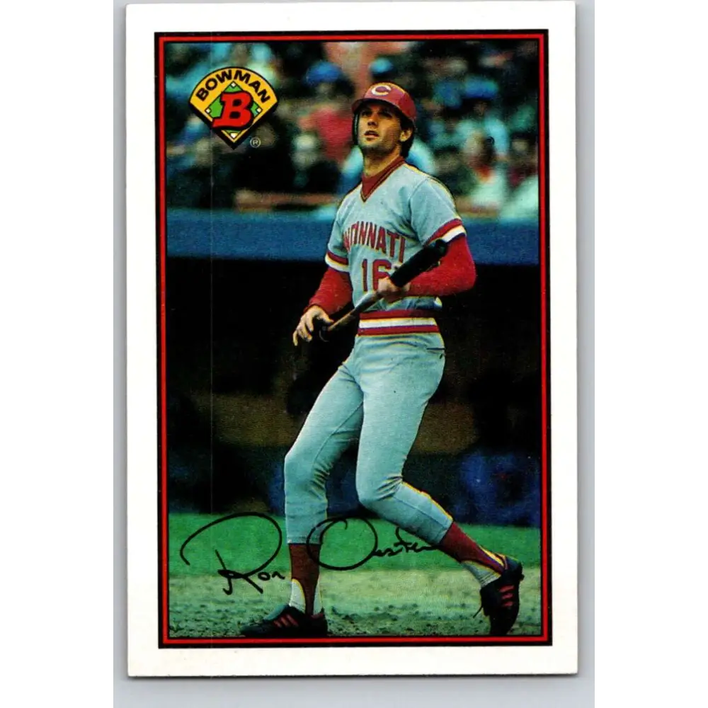 1989 Bowman #310 Ron Oester NM-MT Cincinnati Reds Baseball Card Image 1