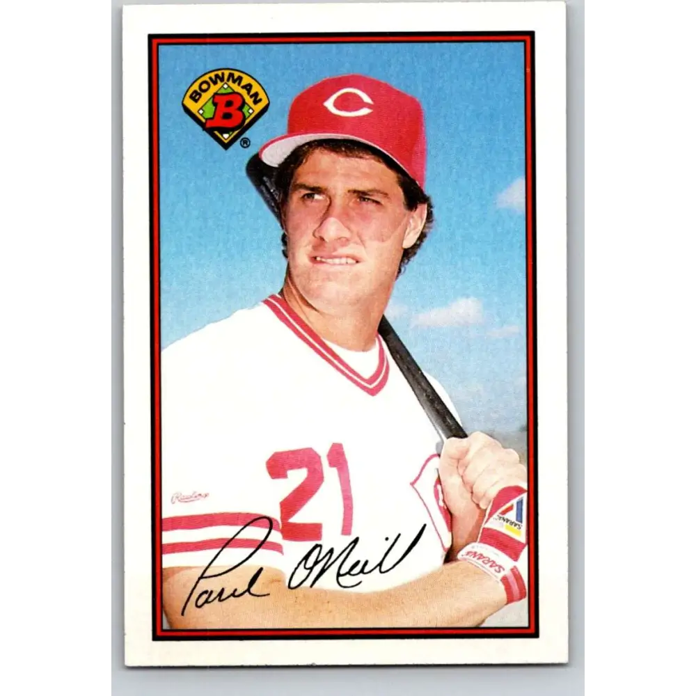 1989 Bowman #313 Paul O'Neill NM-MT Cincinnati Reds Baseball Card Image 1