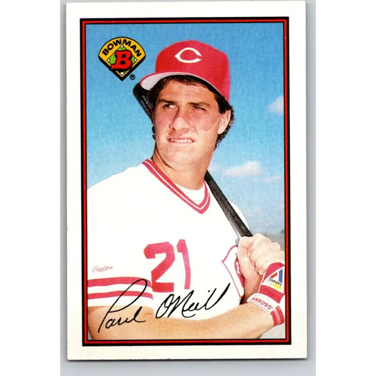 1989 Bowman #313 Paul O'Neill NM-MT Cincinnati Reds Baseball Card Image 1