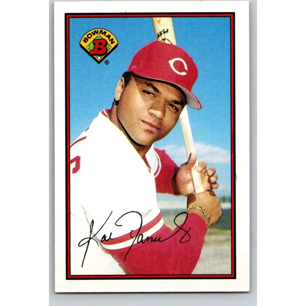 1989 Bowman #314 Kal Daniels NM-MT Cincinnati Reds Baseball Card Image 1