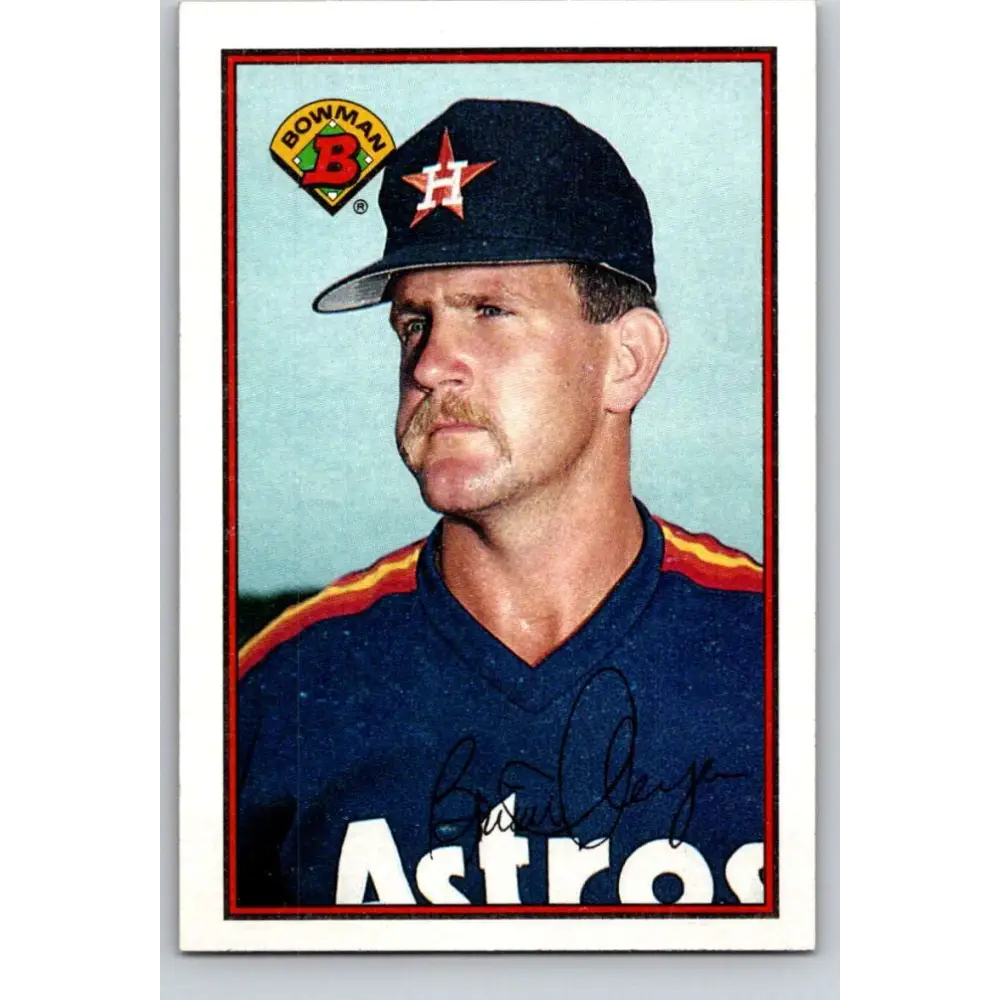 1989 Bowman #319 Brian Meyer NM-MT RC Rookie Houston Astros Baseball Card Image 1