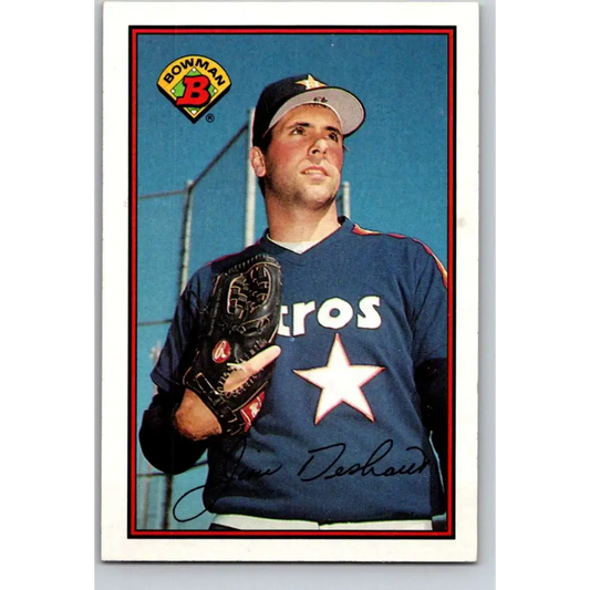 1989 Bowman #320 Jim Deshaies NM-MT Houston Astros Baseball Card Image 1