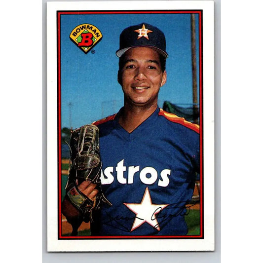 1989 Bowman #321 Juan Agosto NM-MT Houston Astros Baseball Card Image 1