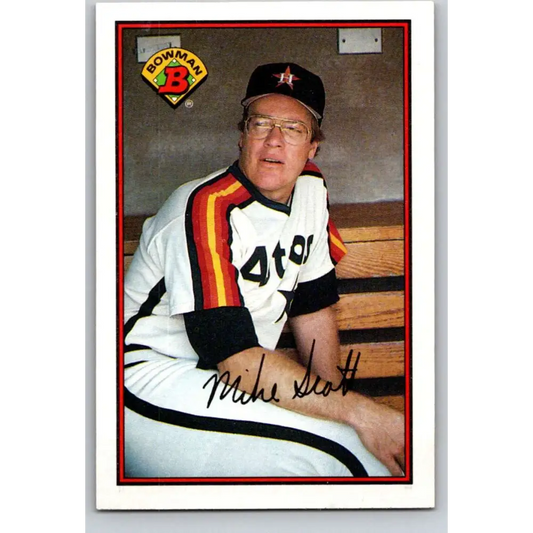 1989 Bowman #322 Mike Scott NM-MT Houston Astros Baseball Card Image 1