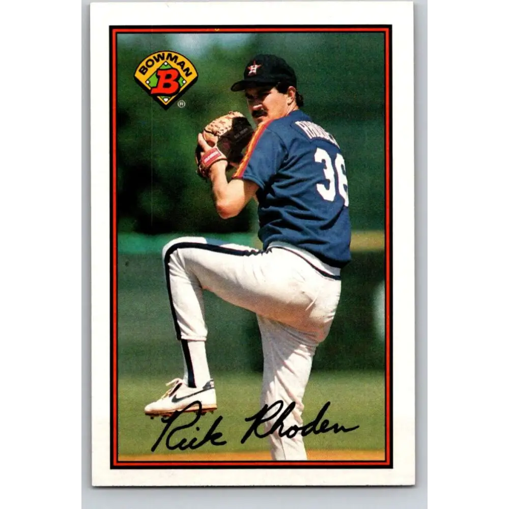 1989 Bowman #323 Rick Rhoden NM-MT Houston Astros Baseball Card Image 1