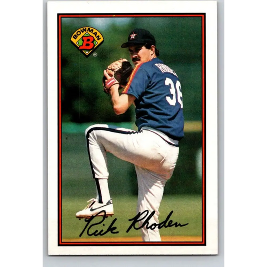 1989 Bowman #323 Rick Rhoden NM-MT Houston Astros Baseball Card Image 1