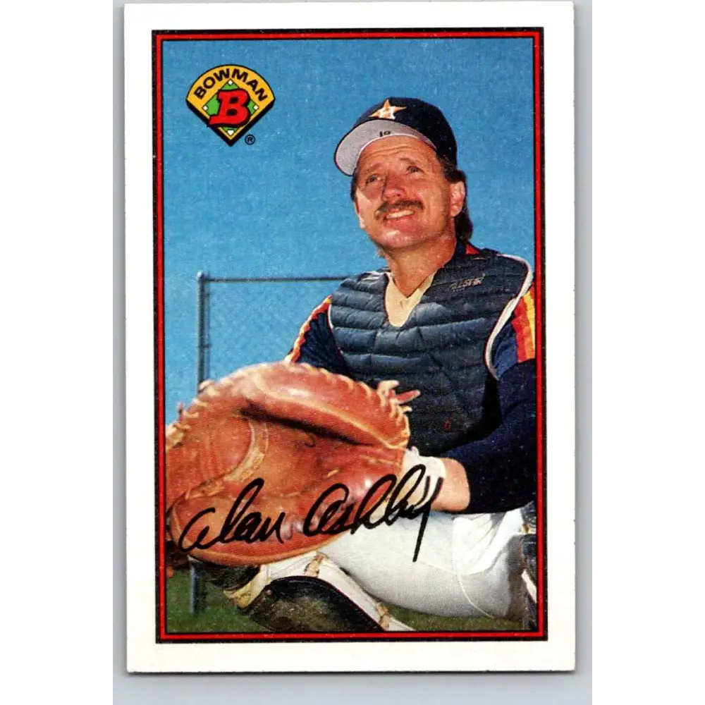 1989 Bowman #327 Alan Ashby NM-MT Houston Astros Baseball Card Image 1