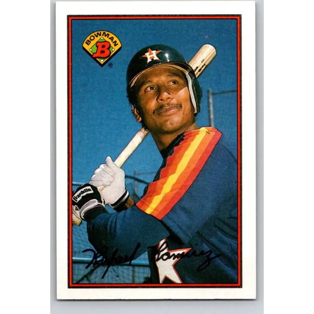 1989 Bowman #330 Rafael Ramirez NM-MT Houston Astros Baseball Card Image 1