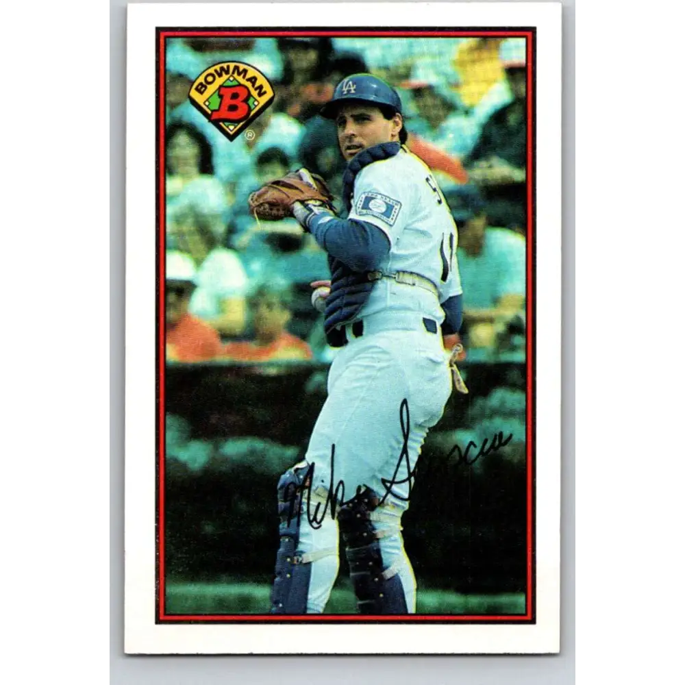 1989 Bowman #342 Mike Scioscia NM-MT Los Angeles Dodgers Baseball Card Image 1
