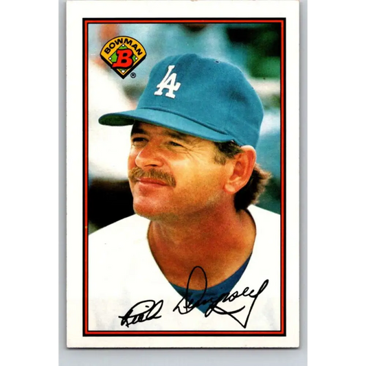 1989 Bowman #343 Rick Dempsey NM-MT Los Angeles Dodgers Baseball Card Image 1