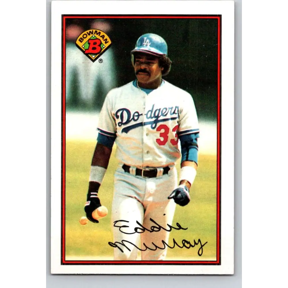 1989 Bowman #346 Eddie Murray NM-MT Los Angeles Dodgers Baseball Card Image 1