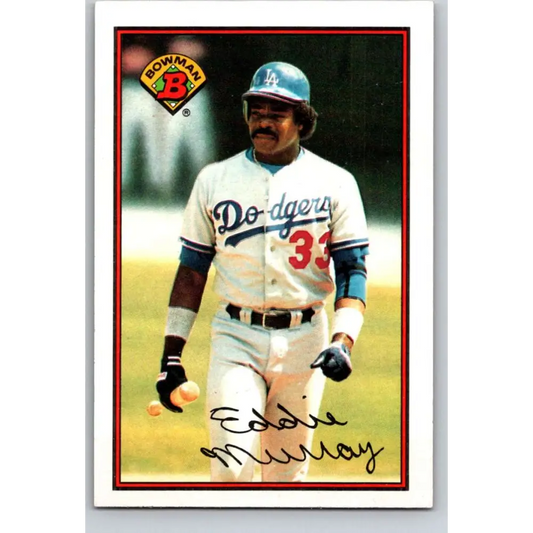 1989 Bowman #346 Eddie Murray NM-MT Los Angeles Dodgers Baseball Card Image 1