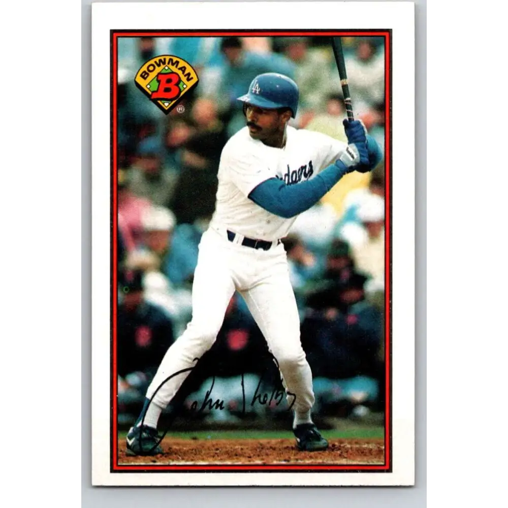 1989 Bowman #349 John Shelby NM-MT Los Angeles Dodgers Baseball Card Image 1