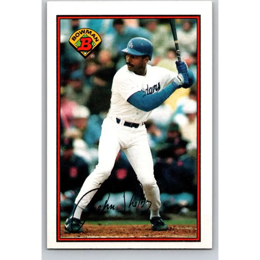 1989 Bowman #349 John Shelby NM-MT Los Angeles Dodgers Baseball Card Image 1