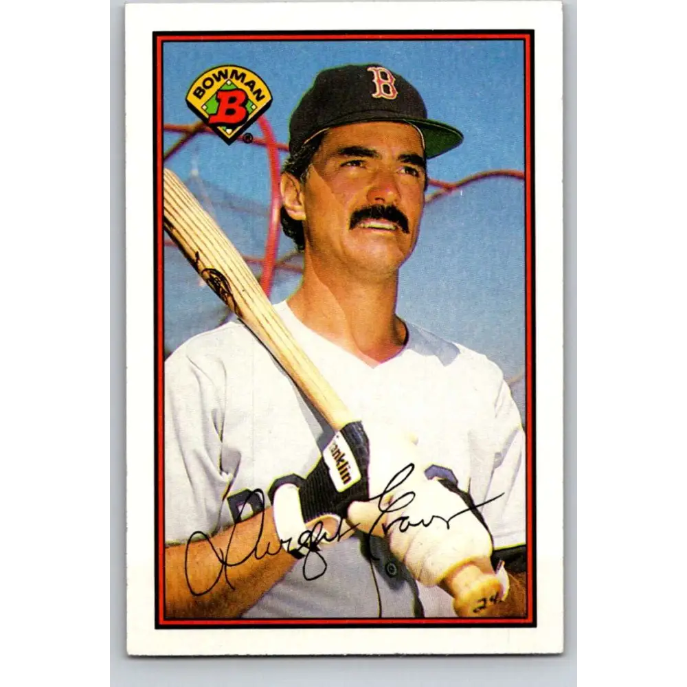 1989 Bowman #35 Dwight Evans NM-MT Boston Red Sox Baseball Card Image 1