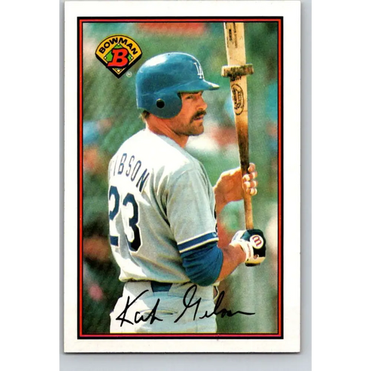 1989 Bowman #351 Kirk Gibson NM-MT Los Angeles Dodgers Baseball Card Image 1