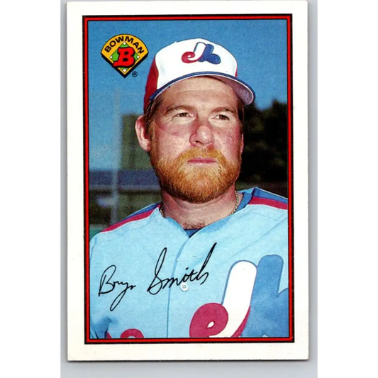 1989 Bowman #353 Bryn Smith NM-MT Montreal Expos Baseball Card Image 1