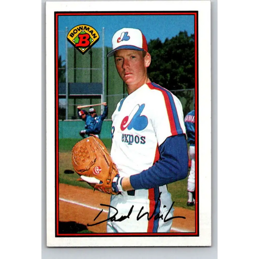 1989 Bowman #358 Dave Wainhouse NM-MT RC Rookie Montreal Expos Baseball Card Image 1