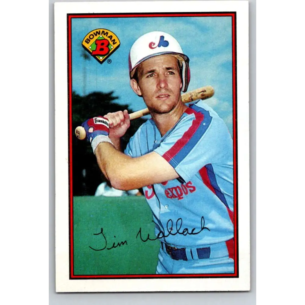 1989 Bowman #362 Tim Wallach NM-MT Montreal Expos Baseball Card Image 1