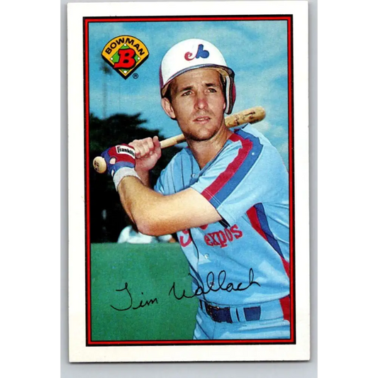 1989 Bowman #362 Tim Wallach NM-MT Montreal Expos Baseball Card Image 1