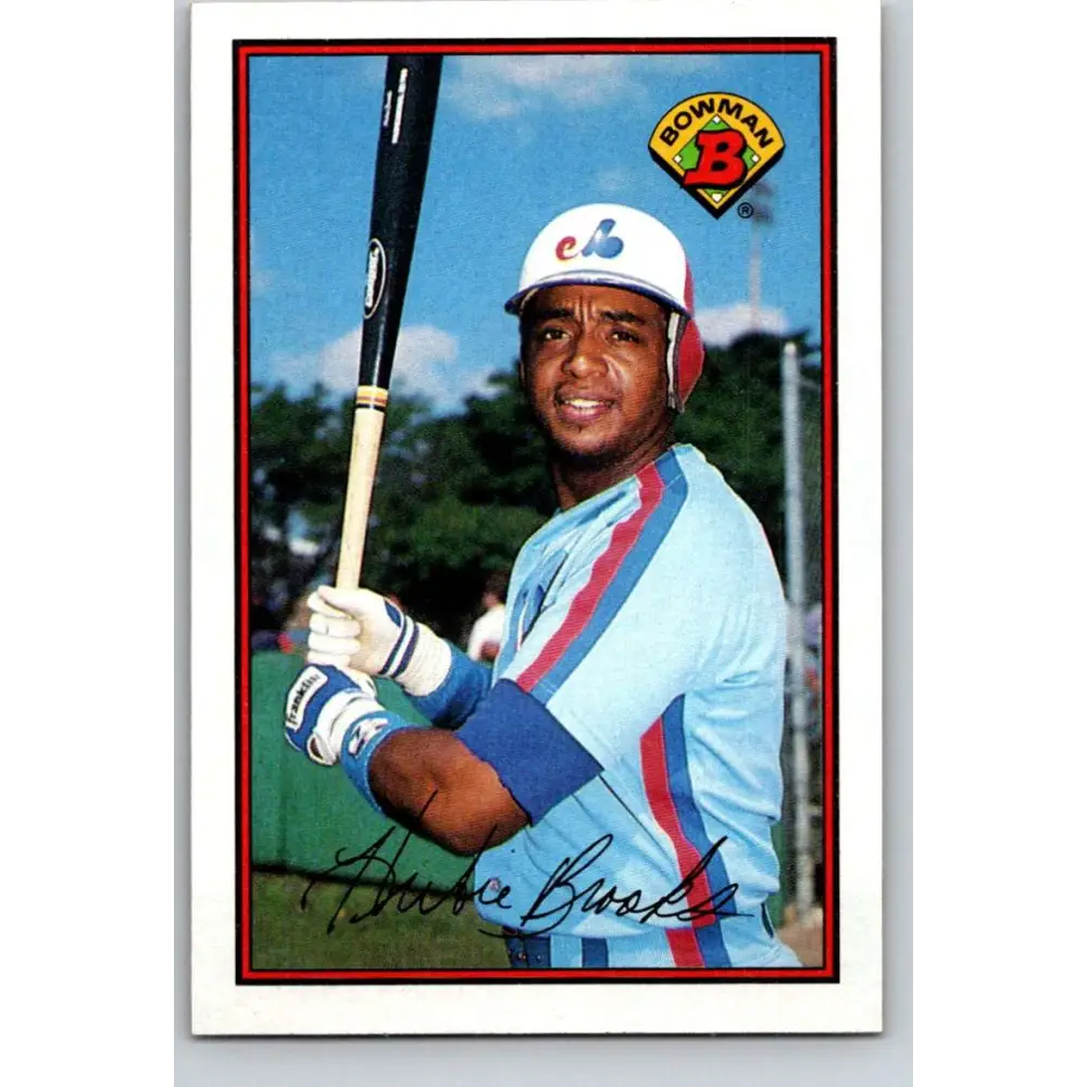 1989 Bowman #367 Hubie Brooks NM-MT Montreal Expos Baseball Card Image 1
