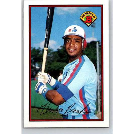 1989 Bowman #367 Hubie Brooks NM-MT Montreal Expos Baseball Card Image 1