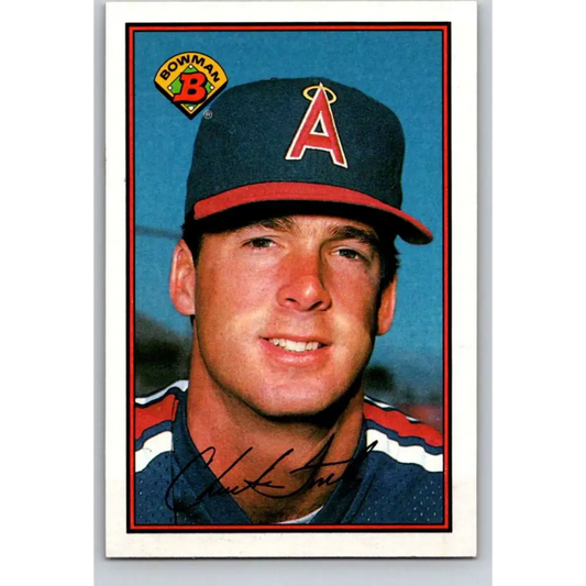 1989 Bowman #37 Chuck Finley NM-MT California Angels Baseball Card Image 1