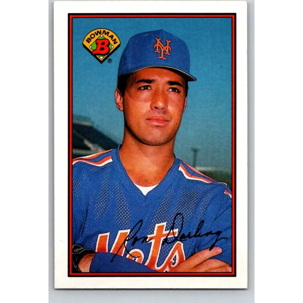 1989 Bowman #372 Ron Darling NM-MT New York Mets Baseball Card Image 1