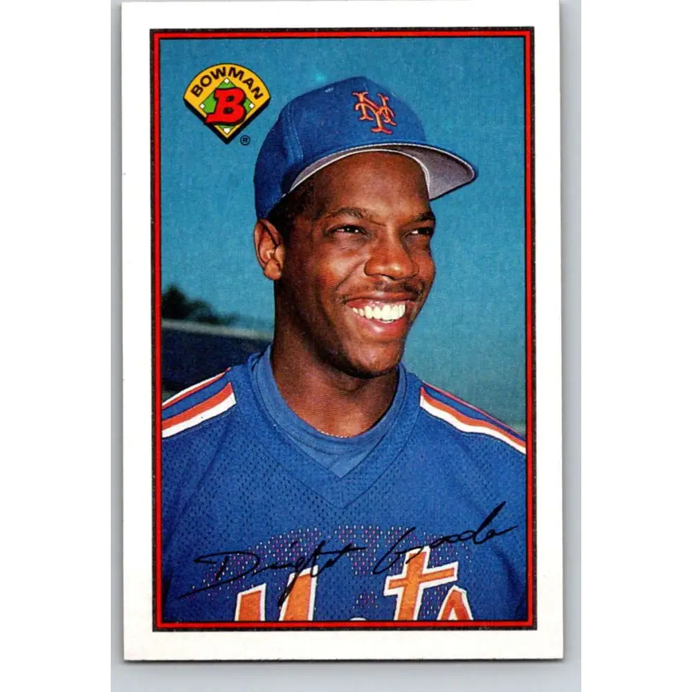 1989 Bowman #376 Dwight Gooden NM-MT New York Mets Baseball Card Image 1