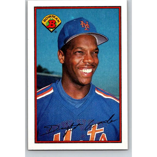 1989 Bowman #376 Dwight Gooden NM-MT New York Mets Baseball Card Image 1
