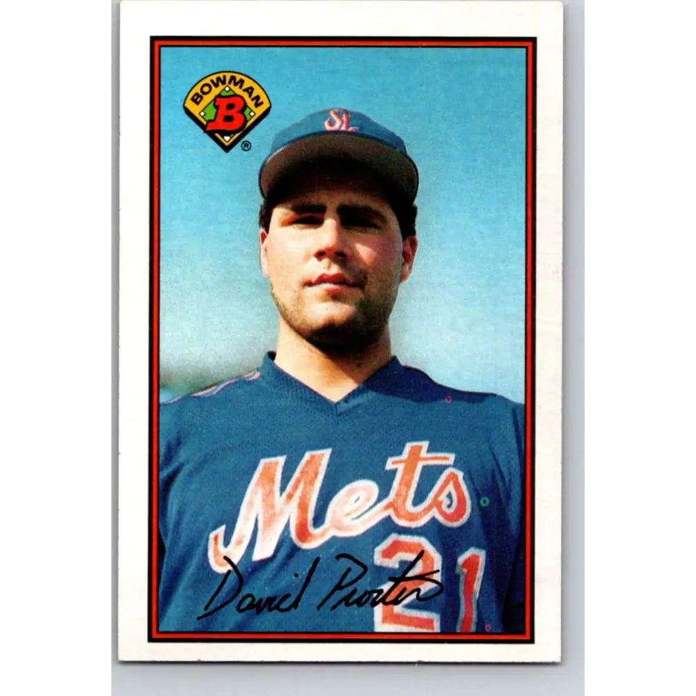 1989 Bowman #378 Dave Proctor NM-MT New York Mets Baseball Card Image 1
