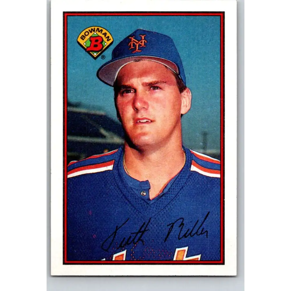 1989 Bowman #380 Keith Miller NM-MT New York Mets Baseball Card Image 1