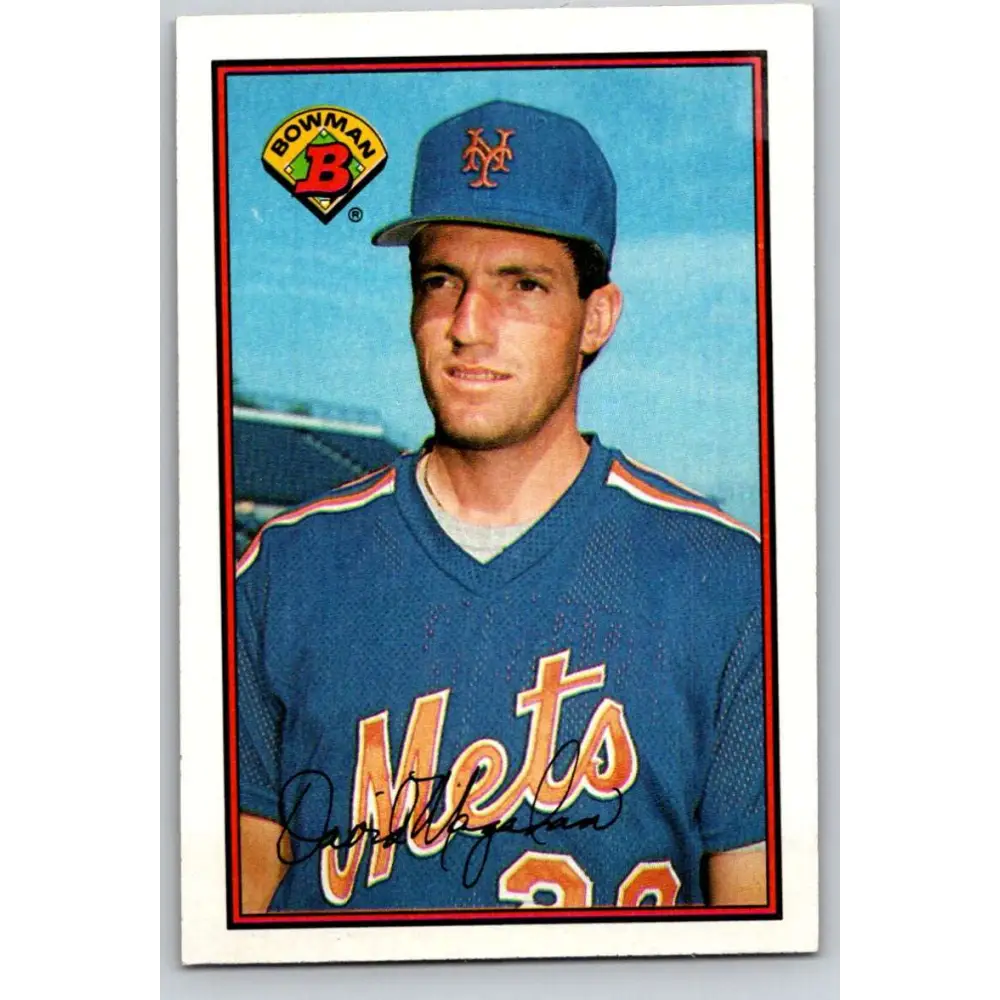 1989 Bowman #384 Dave Magadan NM-MT New York Mets Baseball Card Image 1