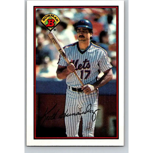 1989 Bowman #385 Keith Hernandez NM-MT New York Mets Baseball Card Image 1