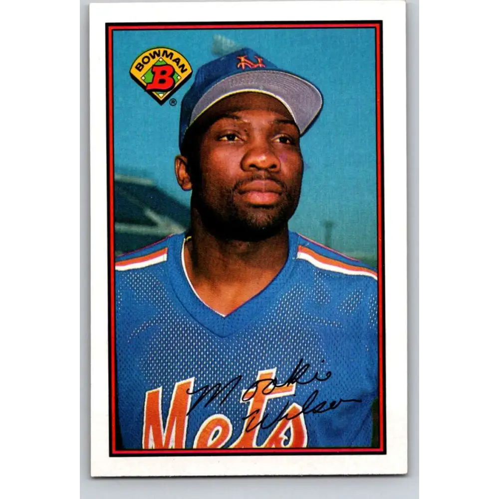 1989 Bowman #386 Mookie Wilson NM-MT New York Mets Baseball Card Image 1