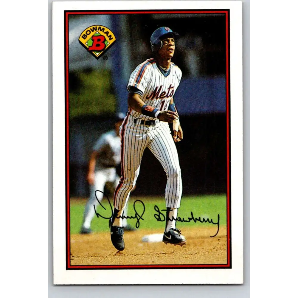 1989 Bowman #387 Darryl Strawberry NM-MT New York Mets Baseball Card Image 1