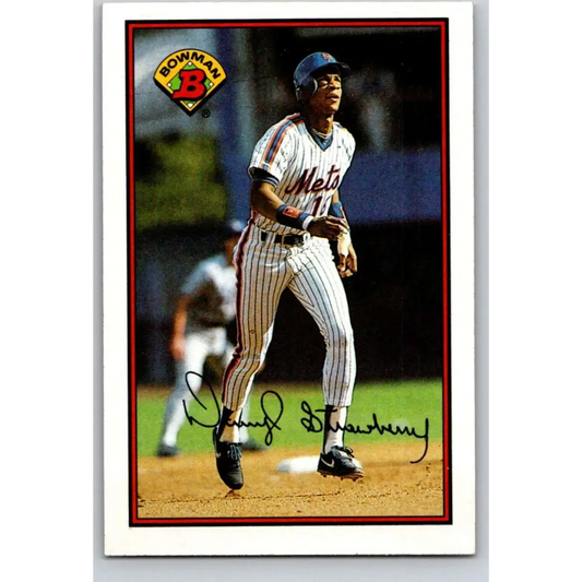 1989 Bowman #387 Darryl Strawberry NM-MT New York Mets Baseball Card Image 1