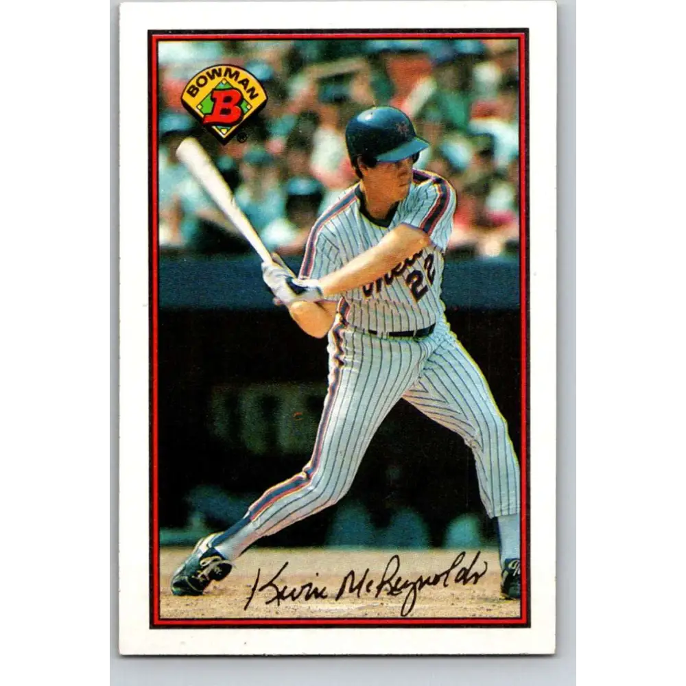 1989 Bowman #388 Kevin McReynolds NM-MT New York Mets Baseball Card Image 1