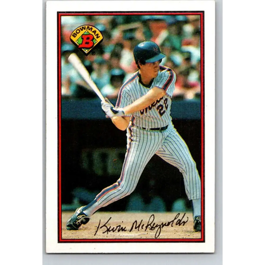 1989 Bowman #388 Kevin McReynolds NM-MT New York Mets Baseball Card Image 1