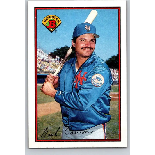 1989 Bowman #389 Mark Carreon NM-MT New York Mets Baseball Card Image 1