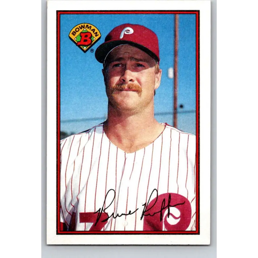 1989 Bowman #393 Bruce Ruffin NM-MT Philadelphia Phillies Baseball Card Image 1