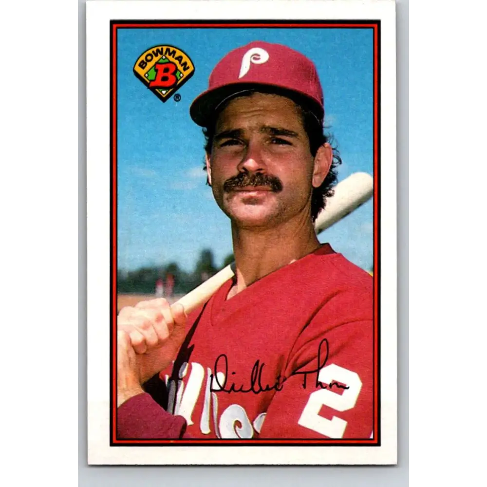 1989 Bowman #400 Dickie Thon NM-MT Philadelphia Phillies Baseball Card Image 1