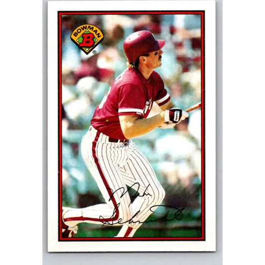 1989 Bowman #402 Mike Schmidt NM-MT Philadelphia Phillies Baseball Card Image 1