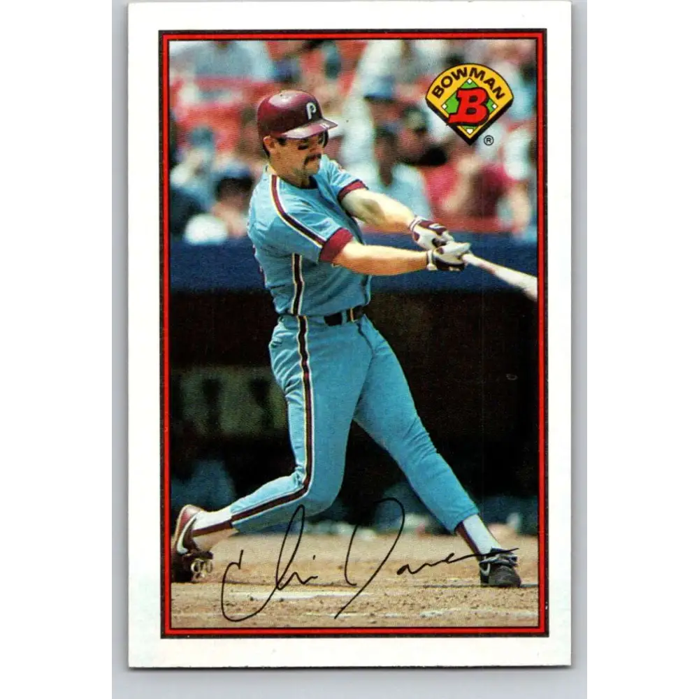 1989 Bowman #404 Chris James NM-MT Philadelphia Phillies Baseball Card Image 1